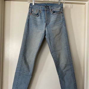 Levi’s Straight Leg High Waist Jeans, size 24.